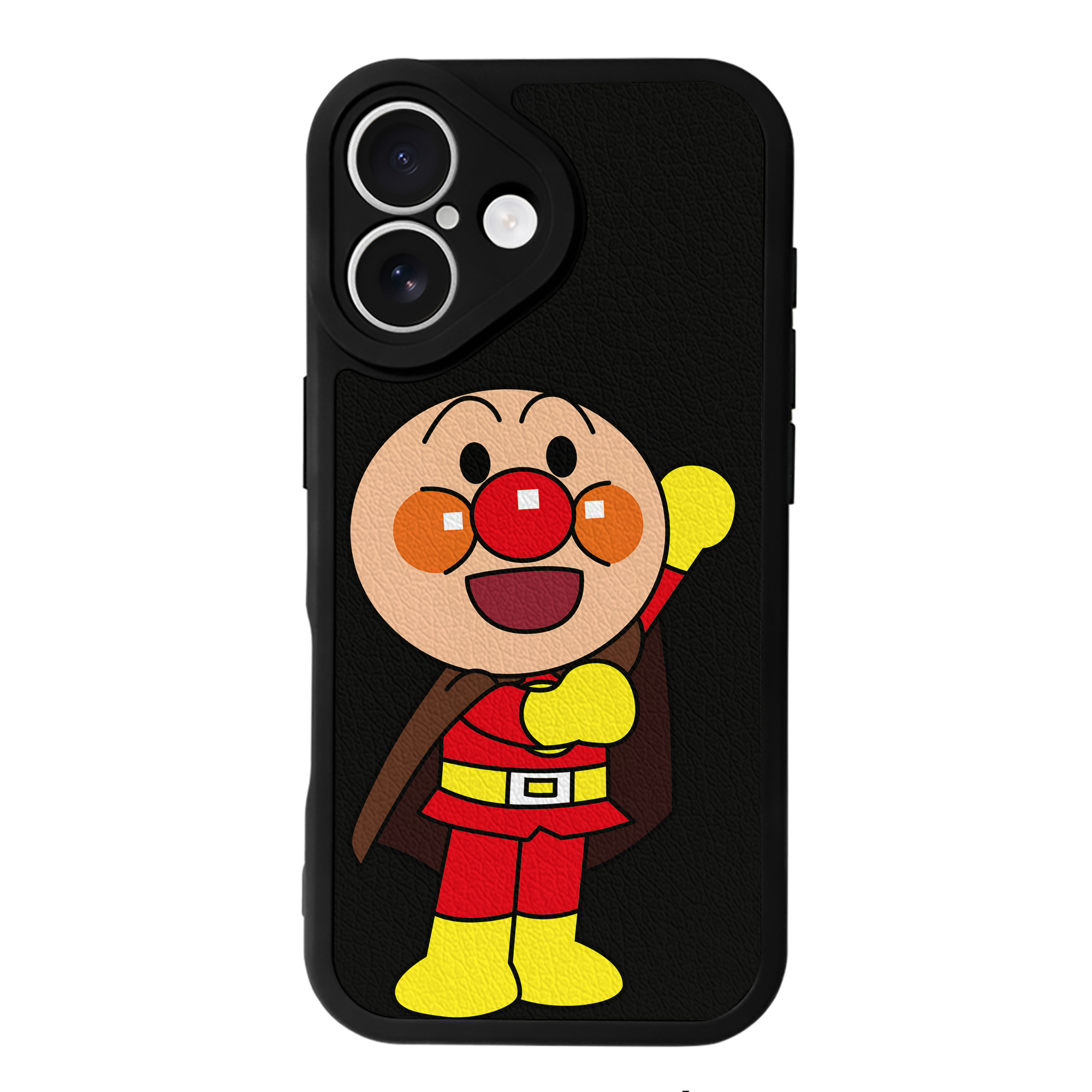 （画像用） アンパンマン Anpanman 【iPhone 16シリーズ対応】シリコンスマホケース（レザー調） 材質：シリコン